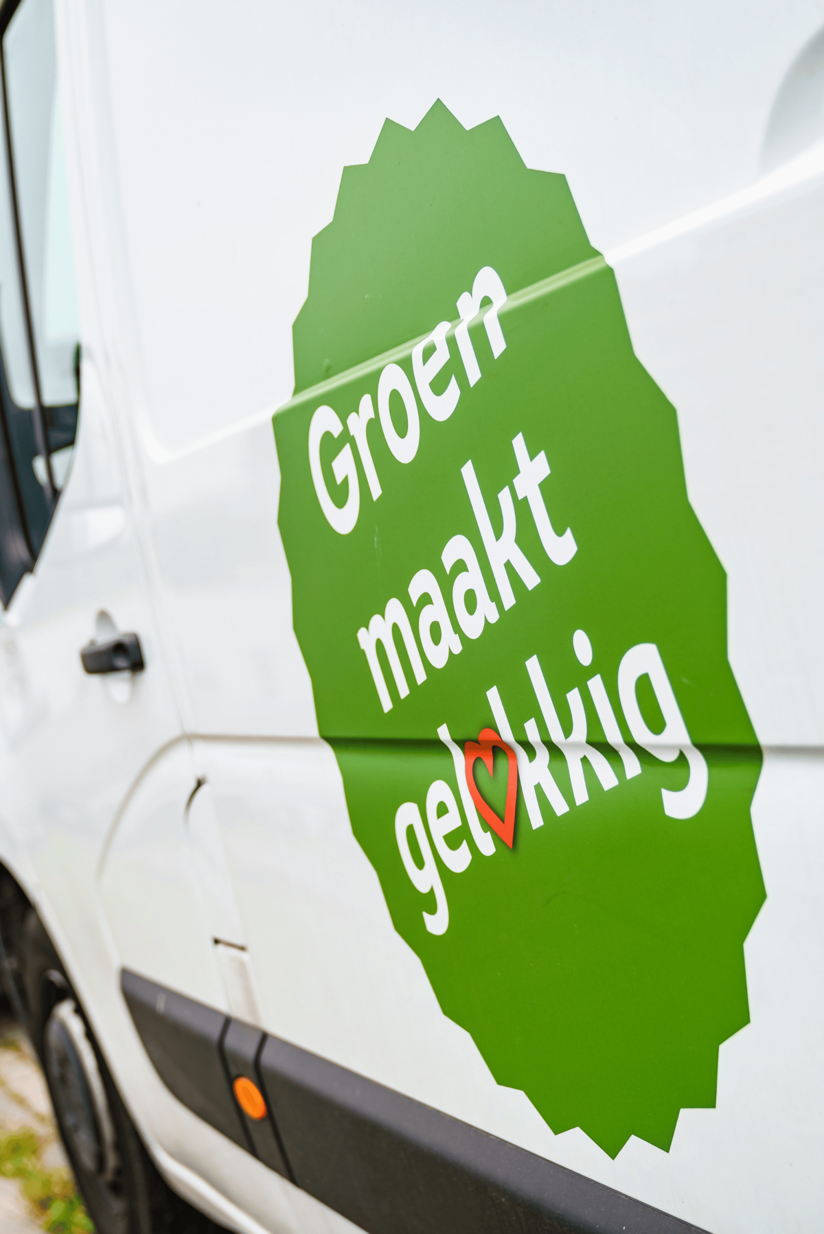 Logo Groen maakt Gelukkig op werkbus