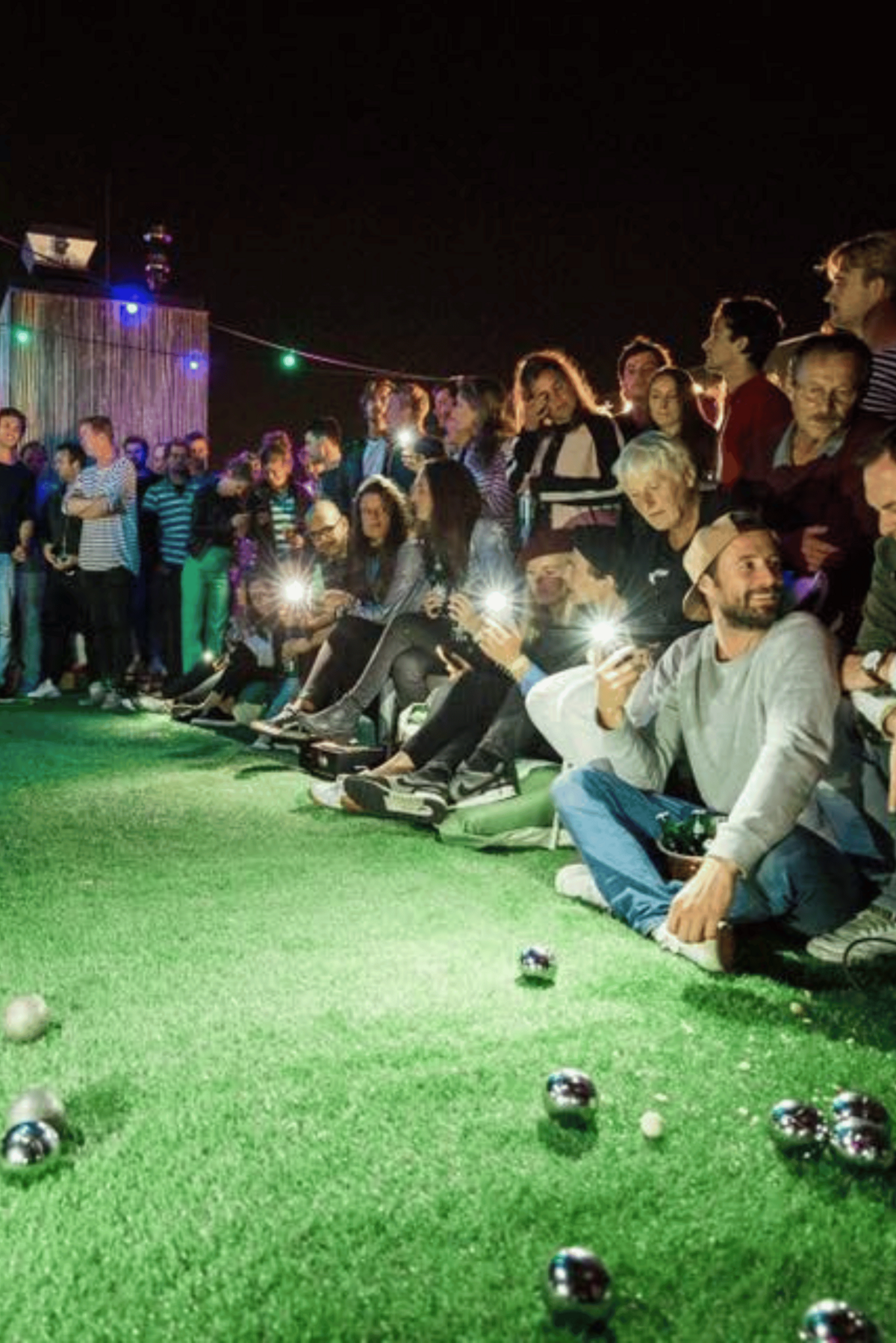 Jeu de Boules evenement met kunstgras